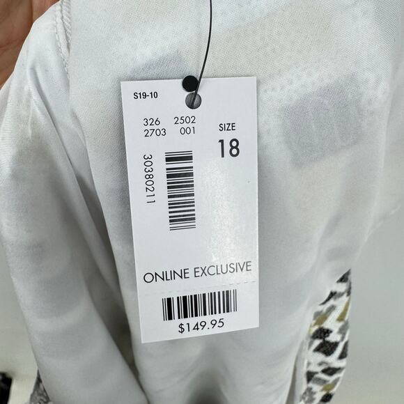 The Limited Sequin Dress 18 Gold Silver Metallic Sparkle Sleeveless Party NEW - Picture 8 of 9